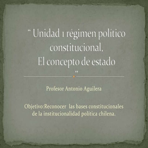 EL ESTADO Y SUS COMPONENTES