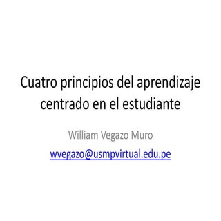 Cuatro principios del aprendizaje c...