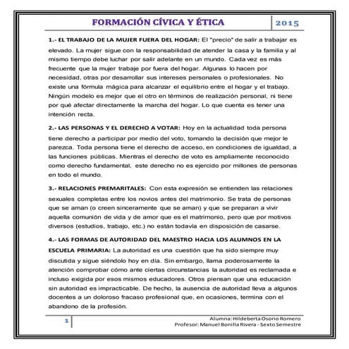 Cuatro puntos principales