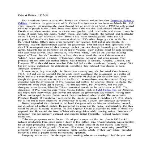 Cuba and batista 1952 59