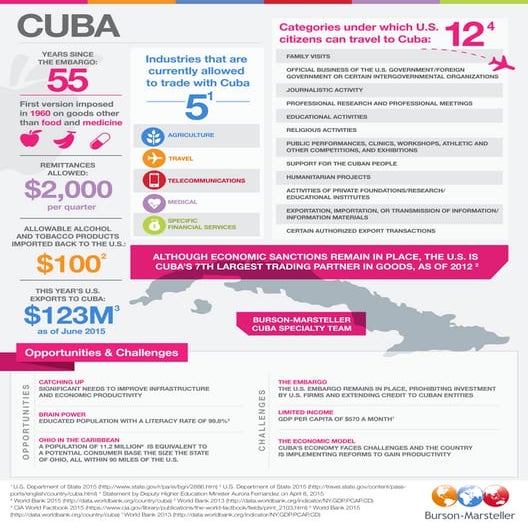Burson-Marsteller Cuba Specialty Team Infographic