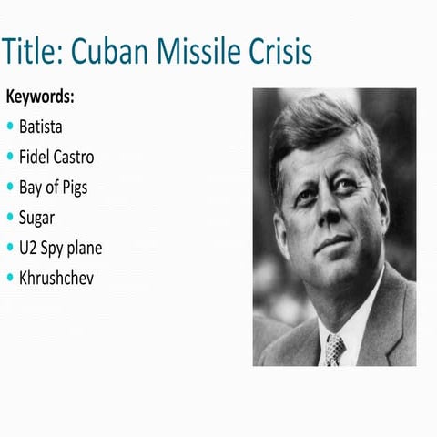 Cuban missile crisis