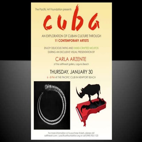 Cuba: An exploration of Cuban Culture through contemporary artists. 