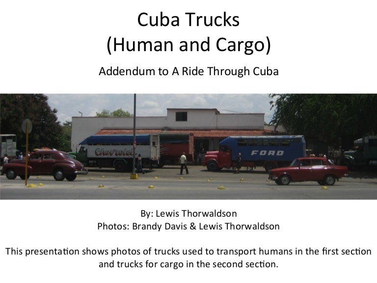 Cuba Trucks 2015