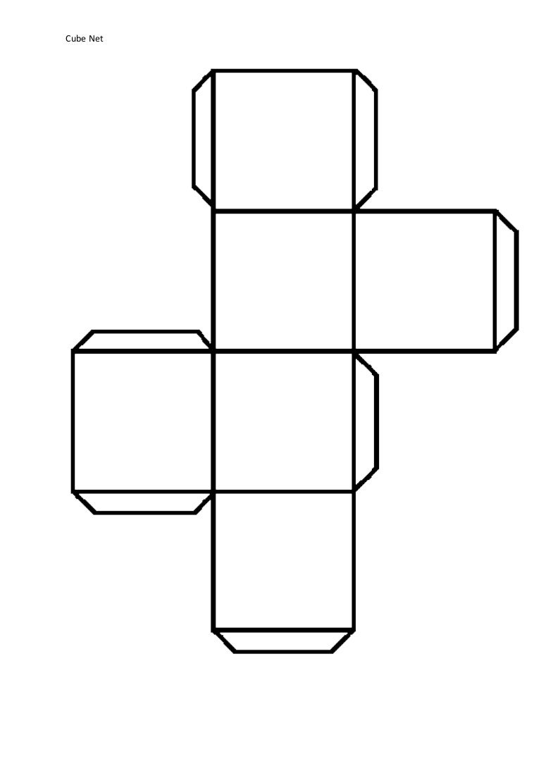 11 Best Images Of A Net Of Cube Worksheet Large Printable Cube Nets