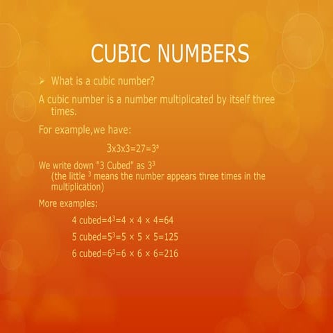Cube numbers