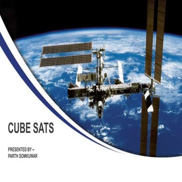 Cubesats applications