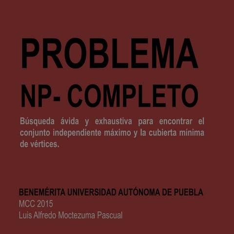 Cubierta de vertices, busqueda ávida y exhaustiva