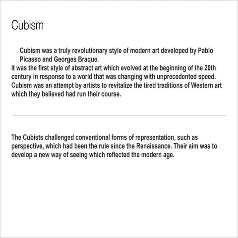 Cubism