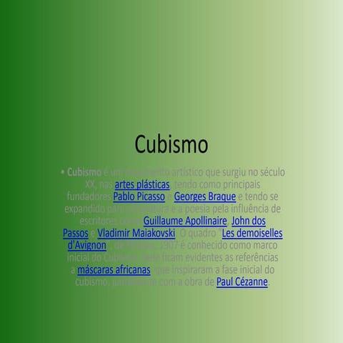 Cubismo
