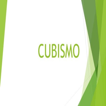 cubismo exposición literatura trabajo #22 | PPTX