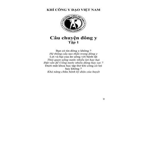 Câu chuyện đông y   tập 1