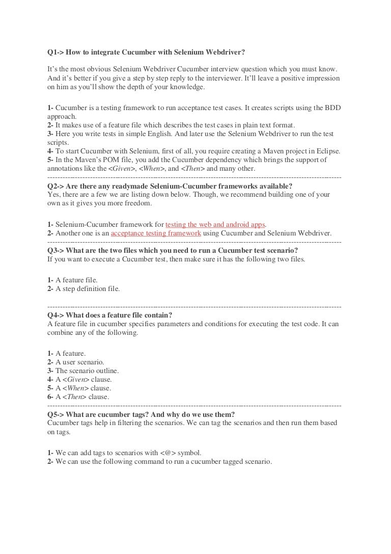 scenario questions for interview