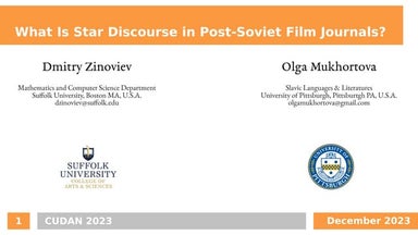 WHat is star discourse in post-Soviet film journals?