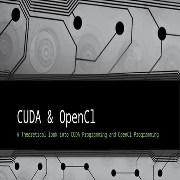 In-Depth Theoretical Analysis of CUDA and OpenCL Parallel Programming ...
