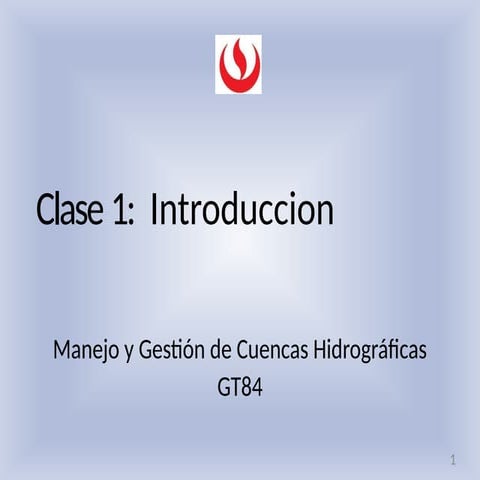 Sesiones de Cuenca Hidrografica Manejo y Gestion