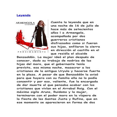 Cuenta la leyenda que en una noche de 16 de julio de hace más de setecientos ...