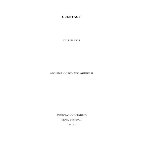 Cuentas t