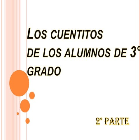 Cuentitos 3° grado