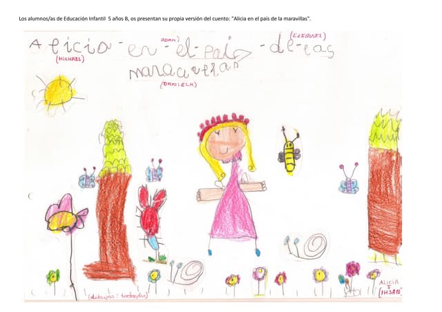 Cuento Alicia 5 años b. CEIP Zurbarán, Sevilla