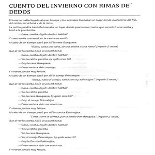 CUENTO DE INVIERNO CON RIMA DE DEDOS