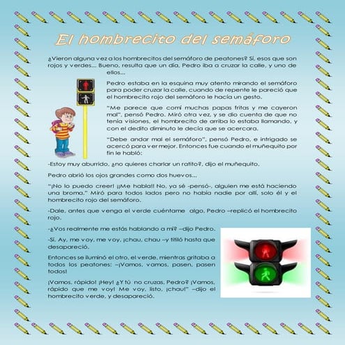 Cuento el hombrecito del semáforo