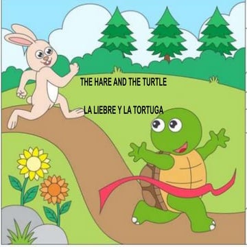 CUENTO LA LIEBRE Y LA TORTUGA INGLÉS.pptx