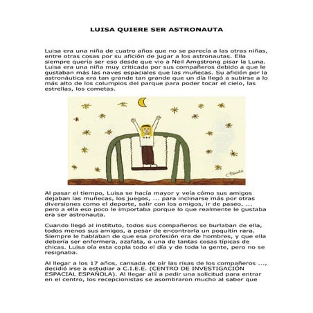 Cuento luisa quiere_ser_astronauta