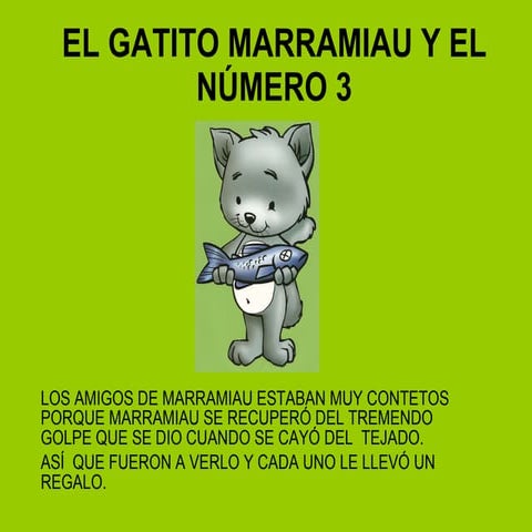 Cuento MatemáTico Del Gato Marramiau