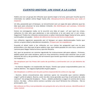 Cuento motor un viaje a la luna