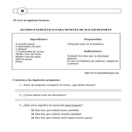 Cuentos comprension lectora