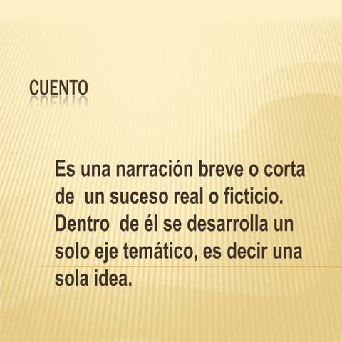 Cuento y novela