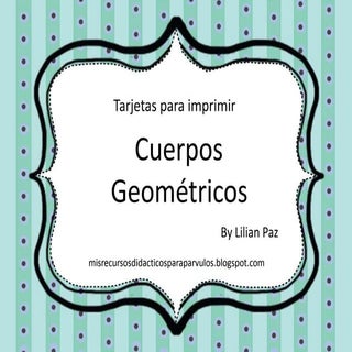 Cuerpos geométricos