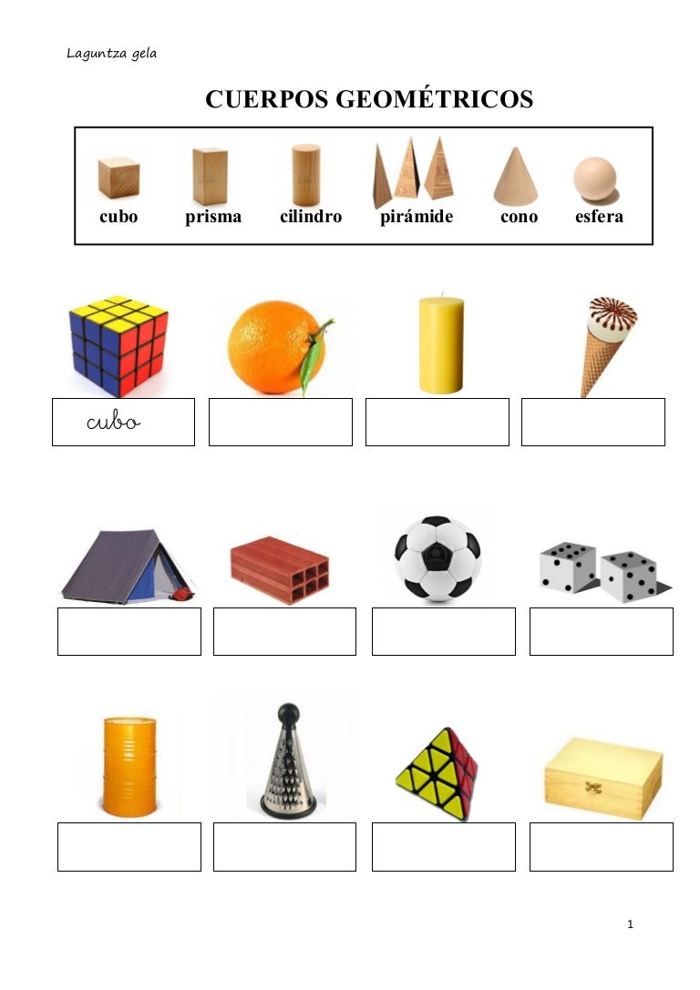 Cuerpos geométricos identificar