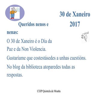 Cuestións de paz 2017