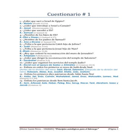 Cuestionario 1 Axiologia del Liderazgo