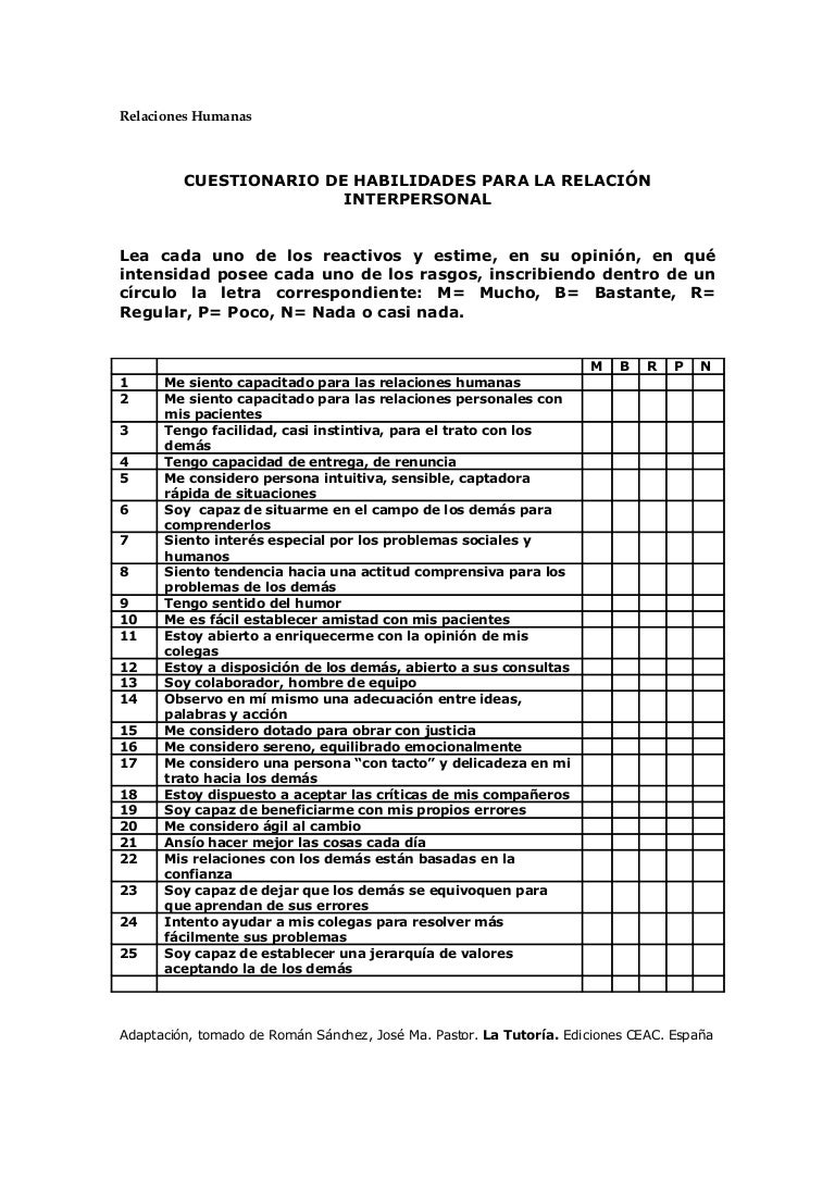 preguntas basicas para una entrevista personal cuestionario de habilidades para la relaci 243 n interpersonal preguntas basicas para una entrevista personal cuestionario de habilidades para la relaci 243 n interpersonal