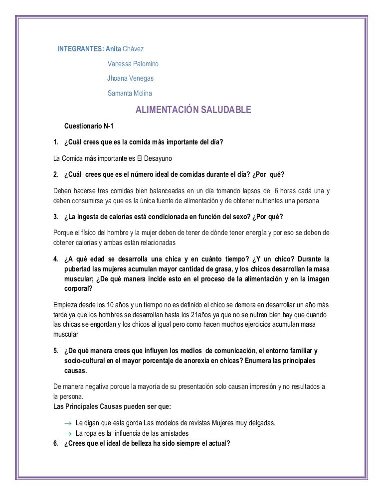 Alimentación Saludable