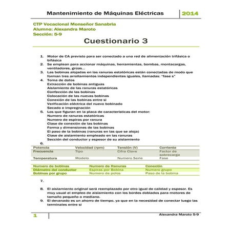 Rosenberg Cuestionario 3 
