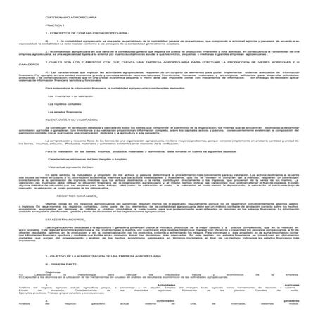 Cuestionario agropecuaria