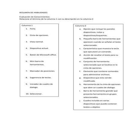 Cuestionario de 8vos