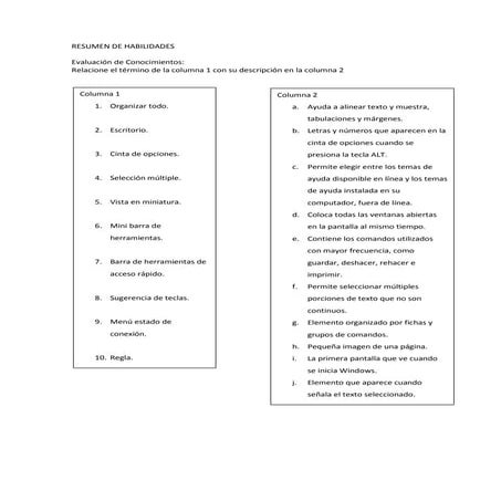 Cuestionario de 9nos