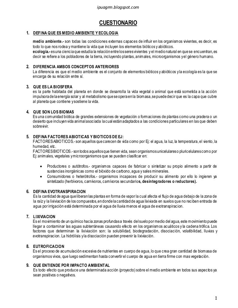 preguntas de investigacion medio ambiente cuestionario de impacto ambiental preguntas de investigacion medio ambiente cuestionario de impacto ambiental