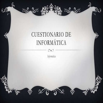 Datos sobre la informatica | PPTX