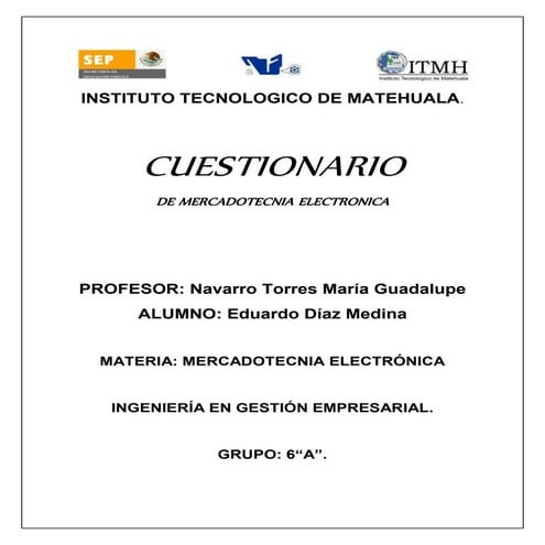 Cuestionario de merca electro