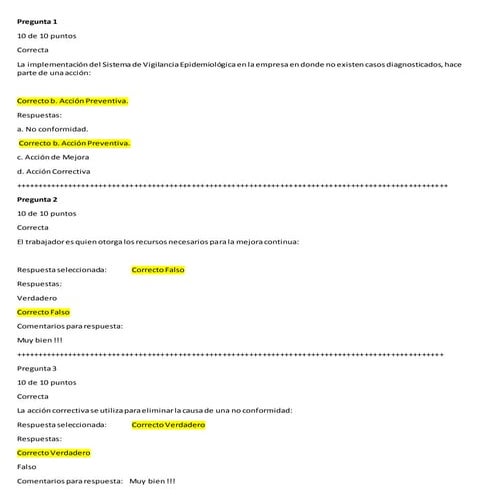 semana 5. Cuestionario de preguntas sobre la accion de mejora continua para l...