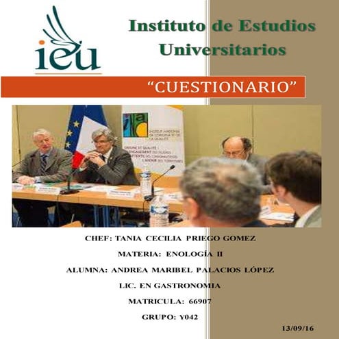 Cuestionario enologia 2