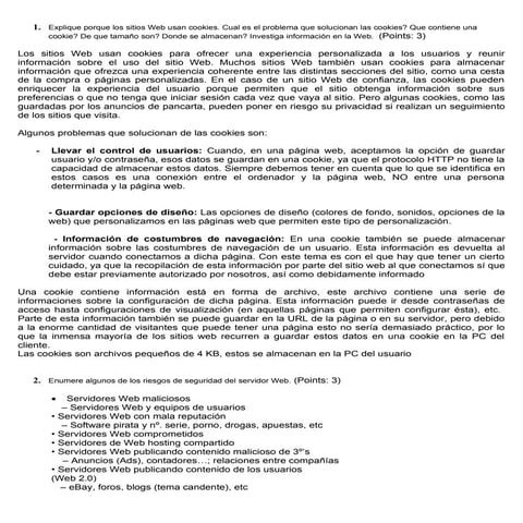 Cuestionario by gaspar