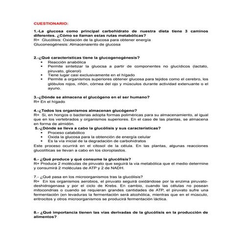 Cuestionario glucogenesis