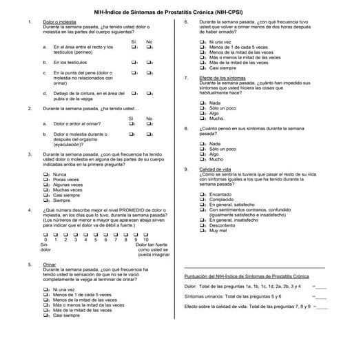 Ipss Questionnaire Spanish | Exemple de sondage – FYCB